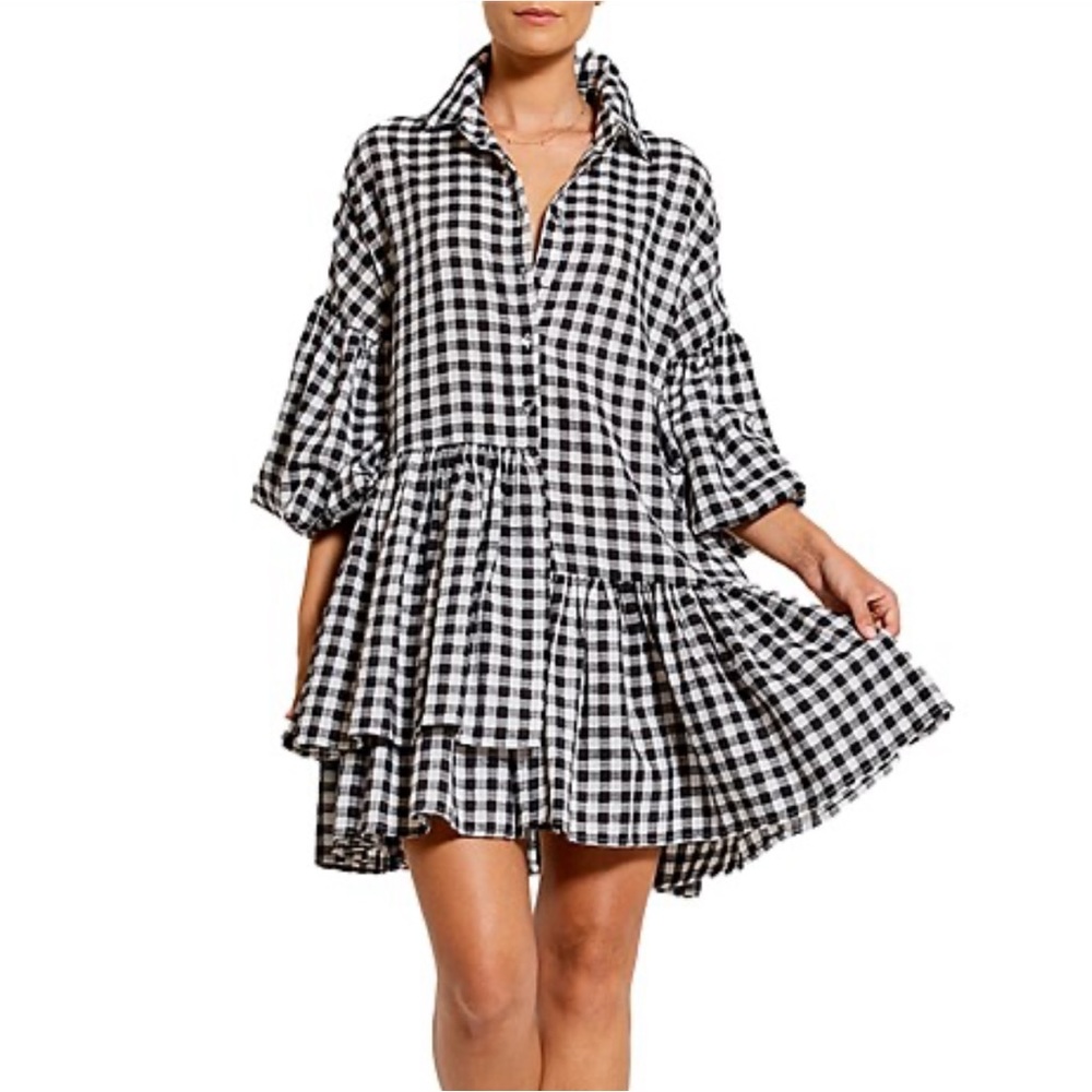 Bohemian Trader Winter Genoa Gingham Dress